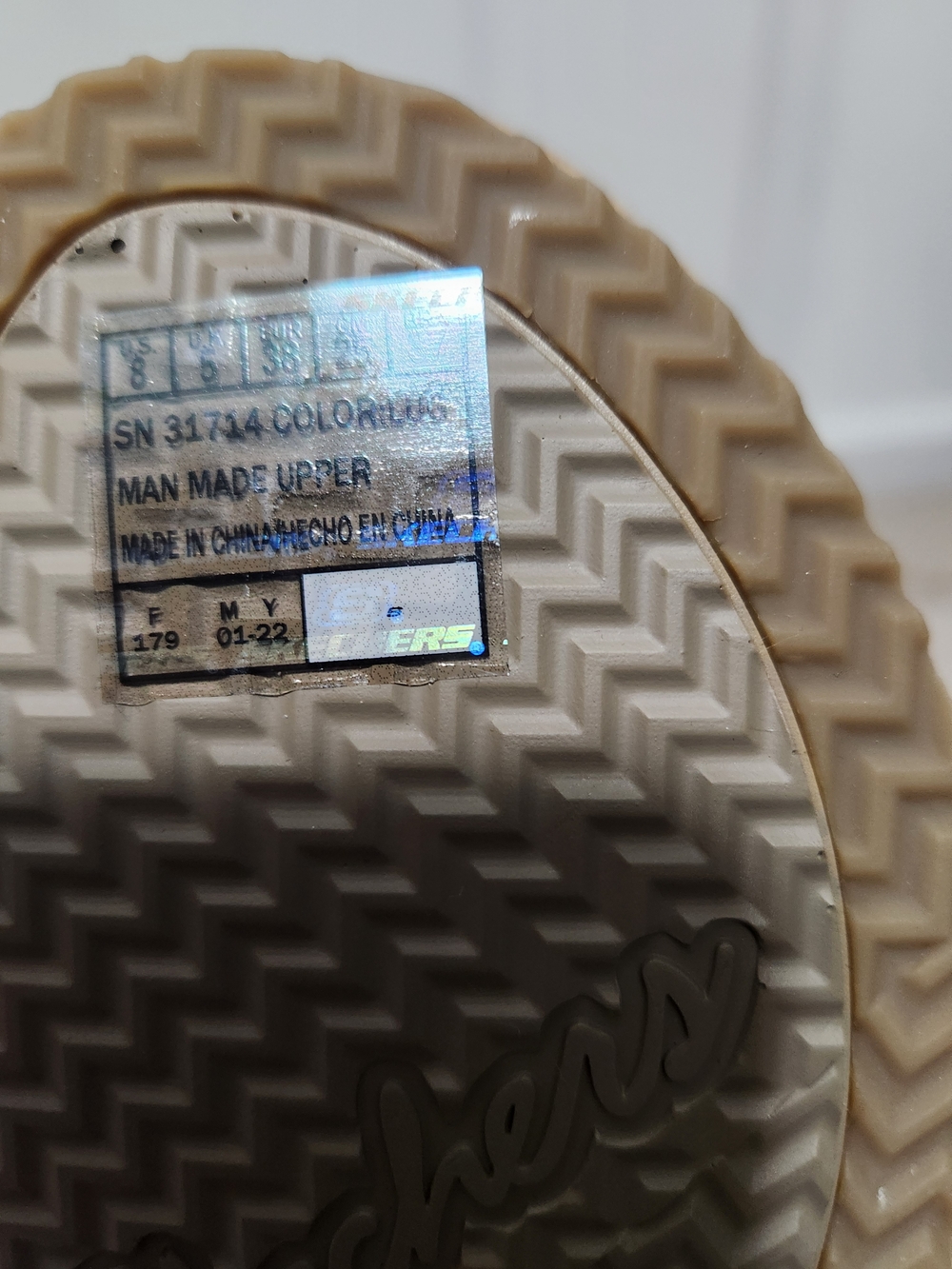 Skechers Brown Multi-Strap Luxe Foam Sandal - Picture 4 of 4